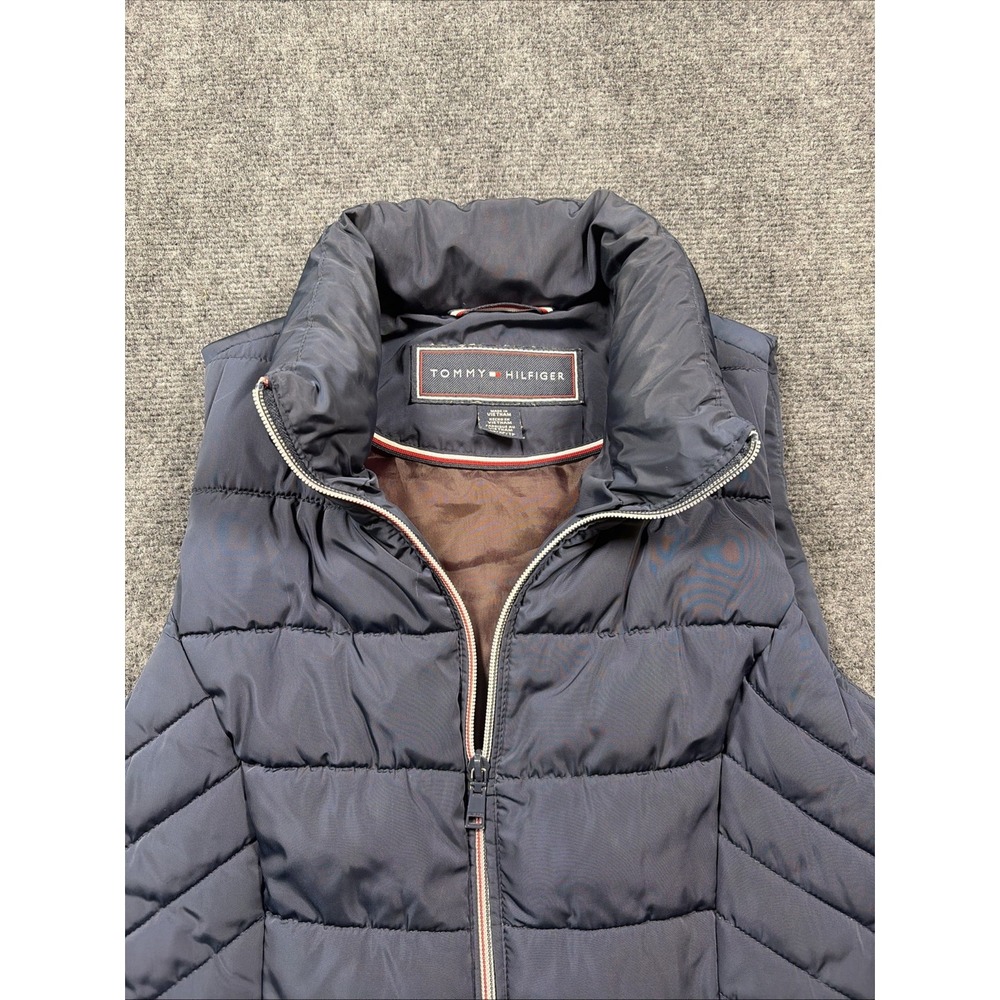 Tommy Hilfiger Navy Zip Puffer Vest Sz XS /XP/TP
